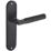 Smith & Locke Studland Fire Rated Latch Long Lever Door Handles Pair Matt Black