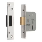 Smith & Locke Fire Rated  5 Lever Chrome Deadlock 65mm Case - 44mm Backset