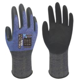 Wonder Grip WG-1875 Dexcut Cut-Resistant Gloves Blue X Small