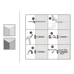 Easyfix  Hex Long Expansion Frame Fixings 10mm x 160mm 12 Pack