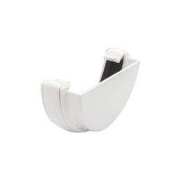 FloPlast  Half Round External Stop End White 112mm