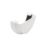 FloPlast  Half Round External Stop End White 112mm