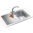 Franke Ascona 1 Bowl Stainless Steel Inset Sink  860mm x 510mm