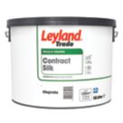 Leyland Trade Contract 10Ltr Magnolia Silk Emulsion  Paint