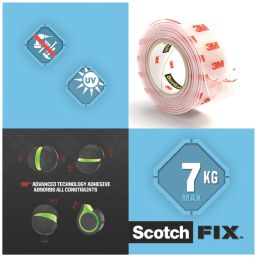 Scotch Scotch-Fix 4910C-1950-P Mounting Tape Transparent  5m x 19mm