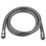 Swirl  Shower Hose Black/Silver 10mm x 1.5m