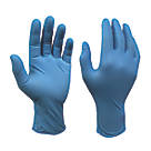 Site SDG230 Nitrile Powder-Free Disposable Chemical Gloves Blue Medium 100 Pack