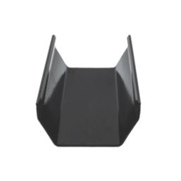 FloPlast  PVC Square Gutter Black 114mm x 3m 6 Pack