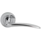 Smith & Locke Dawlish Lever on Rose Door Handles Pair Polished Chrome