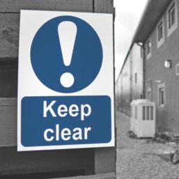 Essentials  "Keep Clear" Sign 200mm x 150mm