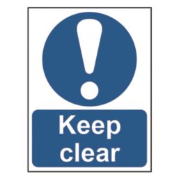 Essentials  "Keep Clear" Sign 200mm x 150mm