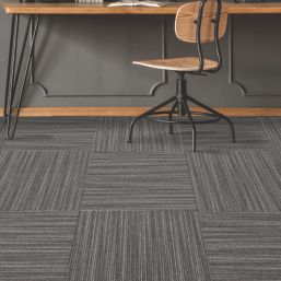 Mercury  Tungsten Grey Carpet Tiles 500 x 500mm 20 Pack