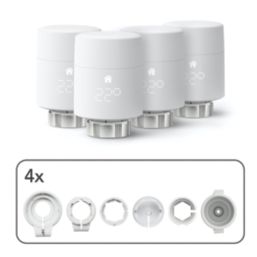 Tado  White Smart Thermostatic Radiator Head 4 Pack