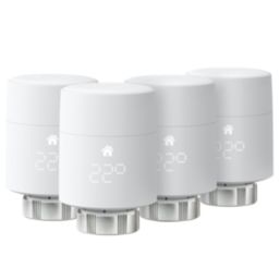 Tado  White Smart Thermostatic Radiator Head 4 Pack