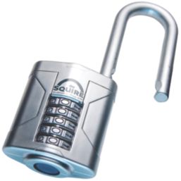 Squire Vulcan Combi 60/2.5 Water-Resistant Long Shackle Combination  Padlock Blue 60mm