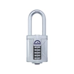 Squire Vulcan Combi 60/2.5 Water-Resistant Long Shackle Combination  Padlock Blue 60mm
