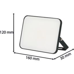 Brackenheath iSpot Frameless II Indoor & Outdoor LED Floodlight Black 30W 3300lm