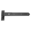 Smith & Locke Black Powder-Coated Straight Gate Hinge Hook & Band 134mm x 365mm x 45.5mm