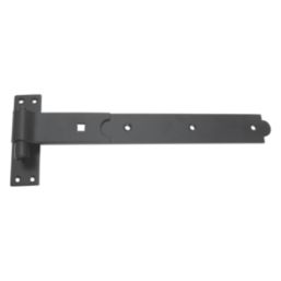 Smith & Locke Black Powder-Coated Straight Gate Hinge Hook & Band 134mm x 365mm x 45.5mm