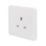 Schneider Electric Lisse 13A 1-Gang Unswitched Plug Socket White