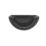 FloPlast Cast Iron Effect Half Round External Stop End Black 112mm