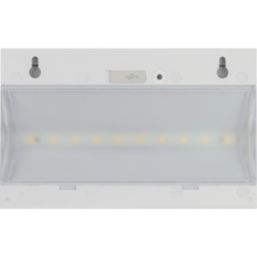 Luceco Prysm
 Outdoor LED Solar-Powered Wall Light, USB Rechargeable With PIR Sensor White 600lm