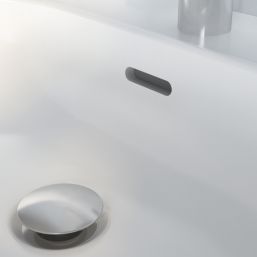 Swirl Caldew Wall-Mounted Basin 1 Tap Hole 550mm