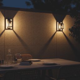 Calex Naples Outdoor Wall Lamp with Day/Night Sensor Black
