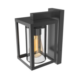 Calex Naples Outdoor Wall Lamp with Day/Night Sensor Black