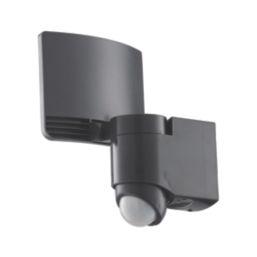 Lutec Sunshine Outdoor LED Solar-Powered Floodlight With PIR Sensor Dark Grey 800lm