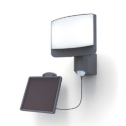 Lutec Sunshine Outdoor LED Solar-Powered Floodlight With PIR Sensor Dark Grey 800lm