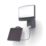 Lutec Sunshine Outdoor LED Solar-Powered Floodlight With PIR Sensor Dark Grey 800lm
