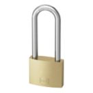 Smith & Locke  Brass   Long Shackle  Padlock 40mm