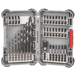 Bosch Pick & Click Metal Impact Control Screwdriver & HSS Drill Bits 35 Piece Set