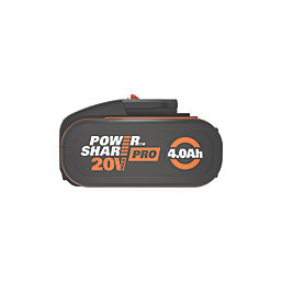 Worx WA3014 20V 4.0Ah Li-Ion PowerShare High Capacity Pro Battery with Indicator