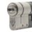 Smith & Locke Fire Rated 3 Star Diamond Double Cylinder Lock 40-40 (80mm) Satin Nickel
