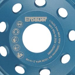 Erbauer  Masonry Diamond Grinding Cup 115mm (4 1/2") x 22.23mm