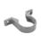FloPlast  Pipe Clips Grey 32mm 20 Pack