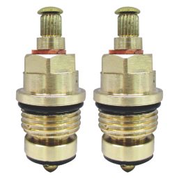 Flomasta 1/2" BSP Full Turn Brass Threaded Tap Glands Pack