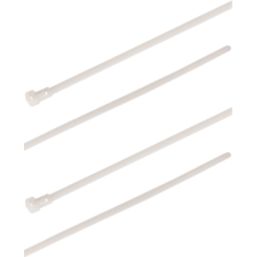 Essentials Non Fire Rated Easy Release Cable Ties Natural 50cm x 0.85cm 100 Pack