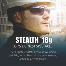 JSP Stealth Smoke Lens Safety Spectacle