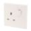 Essentials  13A 1-Gang DP Switched Plug Socket White