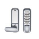 Eclipse  ED20 Mechanical Push-Button Door Lock  36mm Satin Chrome