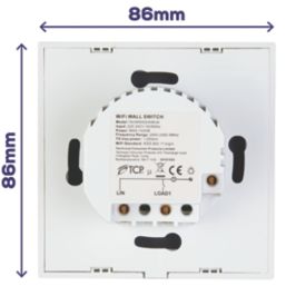TCP 1-Gang 1-Way Smart Light Switch White