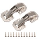 Eclipse 99017 Steel 90° Easy Mount Cabinet Hinges 100mm 2 Pack