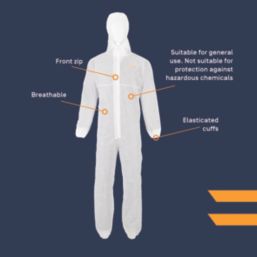 Site Codwell Coverall White X Large 56" Chest 33.3" L