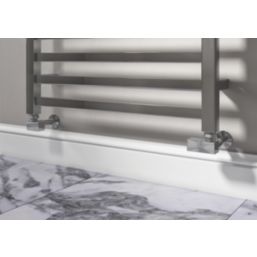 ETAL Swelt 15mm x 1/2" Chrome Corner Designer Manual Radiator Valve Head & Body  2 Pack