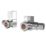 ETAL Swelt 15mm x 1/2" Chrome Corner Designer Manual Radiator Valve Head & Body  2 Pack