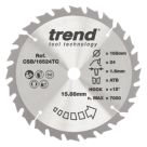 Trend CSB/16524TC Wood Thin Kerf Circular Saw Blade 165mm x 15.88mm 24T