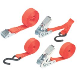 Smith & Locke Bungee & Rachet Tie-Down Set with S-Hooks 12 Pieces